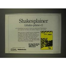 1987 Cliffs Notes Ad - Shakesplainer