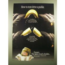 1987 Claussen Pickles Ad - How to Test Drive a Pickle