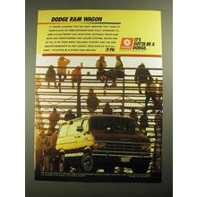 1987 Dodge Ram Wagon Ad