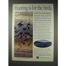 1991 National Shooting Sports Foundation Ad - For Birds