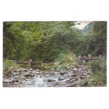 WATERSMEET, LYNMOUTH, DEVON used vintage postcard by Taw Valley.. 1971 pm =