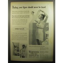 1951 Warner's Sta-up-Top Girdles Ad - Darling, your figure should never be taxed