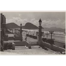 Rio de Janeiro Palace Hotel Copacabana Brasil Real Photo Postcard