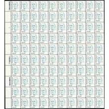Richard Russell Sheet of One Hundred 10 Cent Postage Stamps Scott 1853
