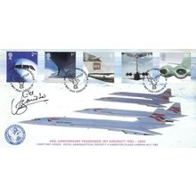 Mike Bannister Concorde Pilot Aircraft RAS Anniversary Hand Signed FDC