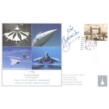 Mike Bannister Concorde Pilot Barbados To London Final Flight Hand Signed FDC