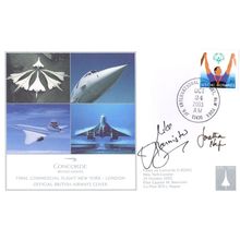 Mike Bannister & Jonathan Napier MULTI Hand Signed New York Concorde FDC
