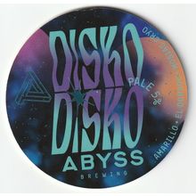 UNUSED KEG CLIP FRONT - ABYSS BREWING - DISKO DISKO PALE