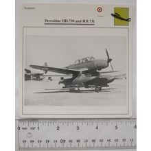 Dewoitine HD.730 & HD.731 - France - Seaplane - Collectors Club Card