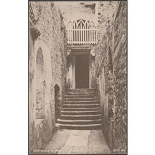 Entrance to Mont Orgueil Castle, Jersey, c.1905-10 - Hartmann Postcard