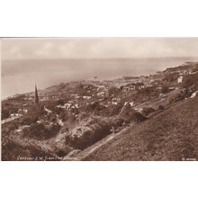 ED 145 VENTNOR FROM THE DOWNS. PRINTED POSTCARD.