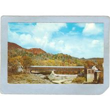 NH Woodsville Covered Bridge Postcard Covered Bridge World Guide Number c~477