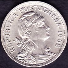 1952 Portugal 50 Centavos Coin