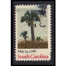 Used 2343 25c South Carolina Fine W4683