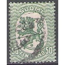 Finland 1917 Michel 83A O Cote (2013) 0.50 Euro Armoirie Cachet rond