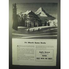 1943 Agfa Ansco Photographic Paper Ad - Some Study