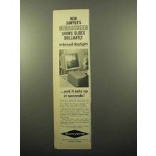 1963 Sawyer's Mirascreen Viewer Ad - Shows Slides