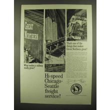 1965 Great Northern Railway Ad - Hi-Speed Freight