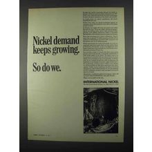 1967 International Nickel Ad - Demand Keeps Growing