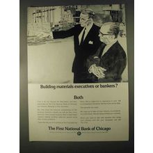 1967 The First National Bank of Chicago Ad - Building