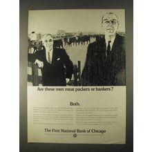 1967 The First National Bank of Chicago Ad - Meat