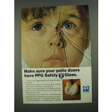 1968 PPG Safety Glass Ad - Make Sure Your Patio Doors