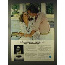 1977 Puerto Rican Rums Ad - Pleasure Going to Last