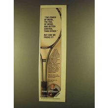 1980 Tony Trabert C-6 Tennis Racket Ad - The Power