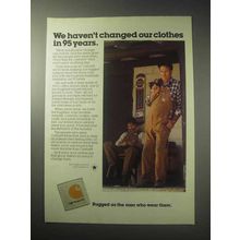 1985 Carhartt Clothing Ad - Haven't Changed Clothes