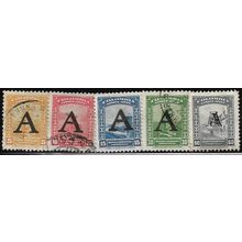 1950/1951 5 different values - fine used (o)