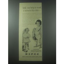 1954 NSPCC National Society for the Prevention of Cruelty to Children Ad