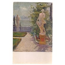 PARK OF VILLA CENTURIONE by P A Gariozzo vintage unused postcard =