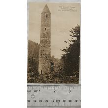 vintage postcard The Round Tower, Glendalough, Co. Wicklow