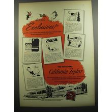 1952 Western Pacific Railroad Caliofrnia Zephyr Ad - Talk about exclusives