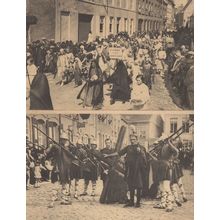 Petinence De Furnes Le Roi David French Procession 2x Postcard s