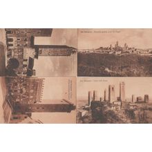 San Gimignano 4x Antique Italy Mint Postcard s