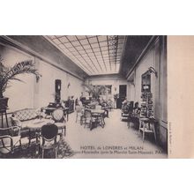 Hotel De Londres Et Milan Italian Old Postcard