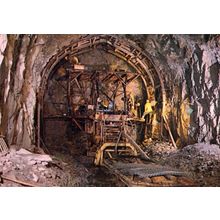 Driving A Snowy Trans Mountain Tunnel Australian Postcard