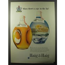 1953 Haig & Haig Scotch Ad - When there's a nip in the air