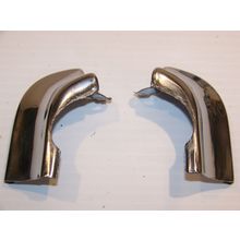 1952 DESOTO FRONT WINDSHIELD CORNER TRIM PAIR OEM FIREDOME FIREFLIGHT SPORTSMAN