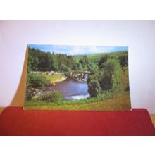 HUCCABY BRIDGE, DARTMOOR. DEVON unused postcard Colourmaster =