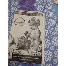 vintage knitting pattern book, copied patons #R21 selection shown