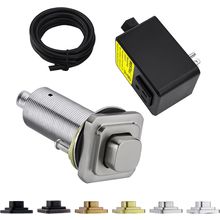 BESTILL Garbage Disposal Air Switch Kit, UL Listed, Cordless 3.6" Long Push Butt