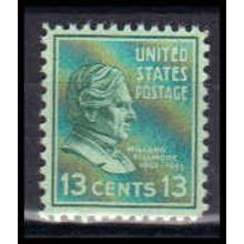 818 13c Millard Fillmore Fine MNH B0606