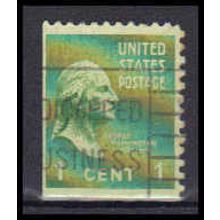 Used 804 1c George Washington Fine BPS KA5518