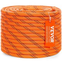 Double Braided Polyester Rope, 3/8 in x 120 ft, 48 Strands, 4000 LBS Breakin...