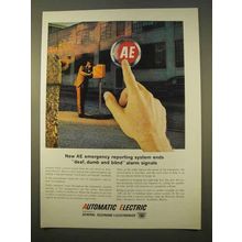 1963 GTE Automatic Electric Ad - Emergency System