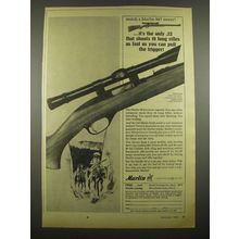 1964 Marlin 99-C Rifle Ad - Shoots as Fast As You Can Pull the Trigger