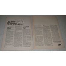 1965 IBM Ad - Subroutine Package/360; Mathematical Programming System/360