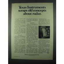 1967 Texas Instruments MERA Radar Module Ad